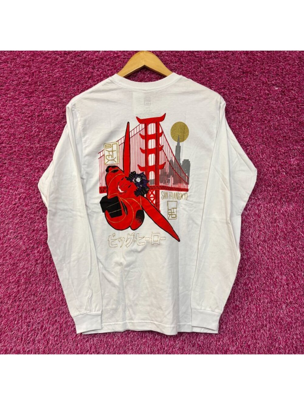 Disney Big Hero 6 Graphic Design Long Sleeve T-Shirt SM